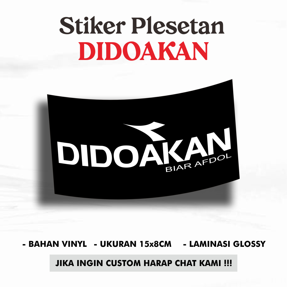 Stiker Plesetan - Didoakan *Stiker Lucu *Stiker Laptop *Stiker Dinding