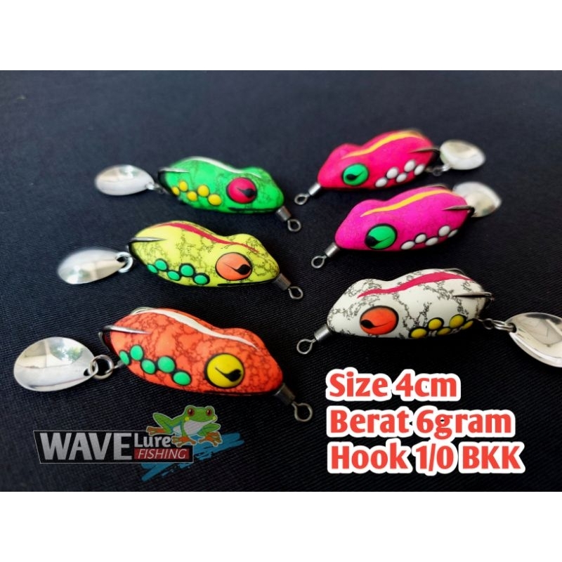 SOFT FROG 4CM BODI SLIM ANTI MOCEL / SOFT FROG WAVE LURE / SOFTFROG / SOFT FROG KILLER / SOFT FROG M