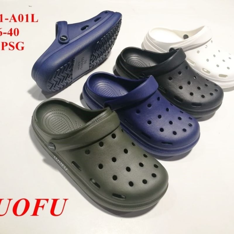 Sepatu Sandal Pria Karet Luofu/Sandal Karet Laki-Laki Model Terbaru