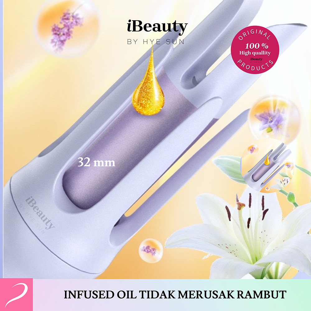 iBeauty Magic Hair Curler Ceramic Ion - Catokan Keriting Otomatis