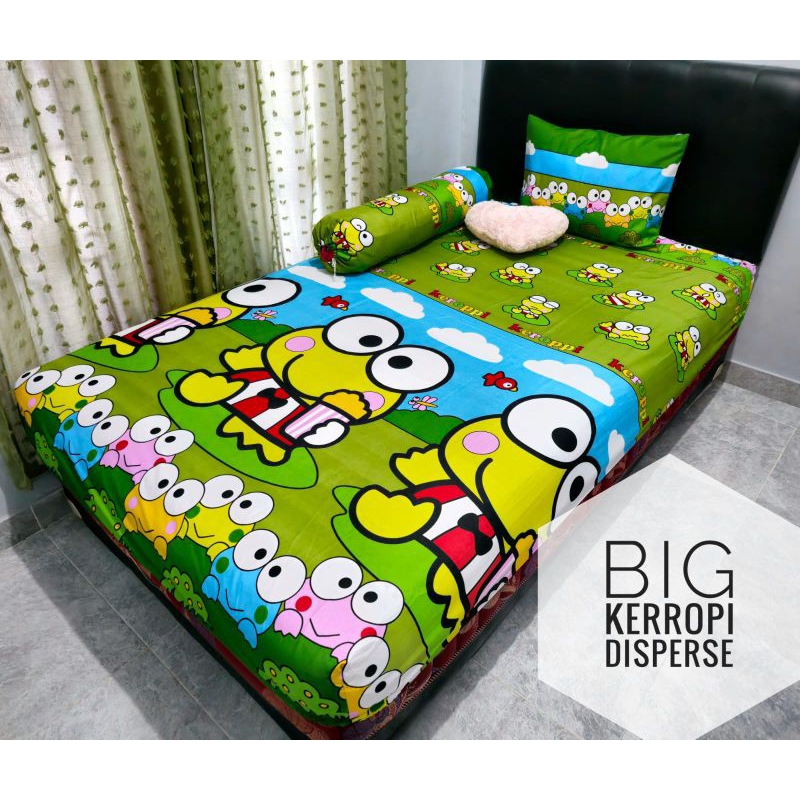 Sprei 180X200 160X200 Seprai Aesthetic Homemade Karakter Anak Motif Doraemon Pink Minimouse Spiderman Hello Kitty Binatang Kartun Murah