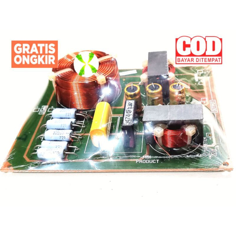 Bell Kit Modul Crossover 500 Watt Pasif Speaker 3 Way Output Bass, Trebble, Middle Bell Kit