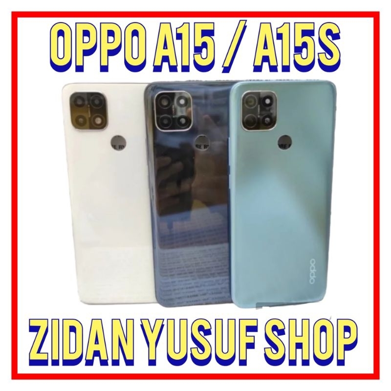 BEZZEL+BACKDOOR OPPO A15 A15S KESING CASING HOUSING FULLSET ORIGINAL