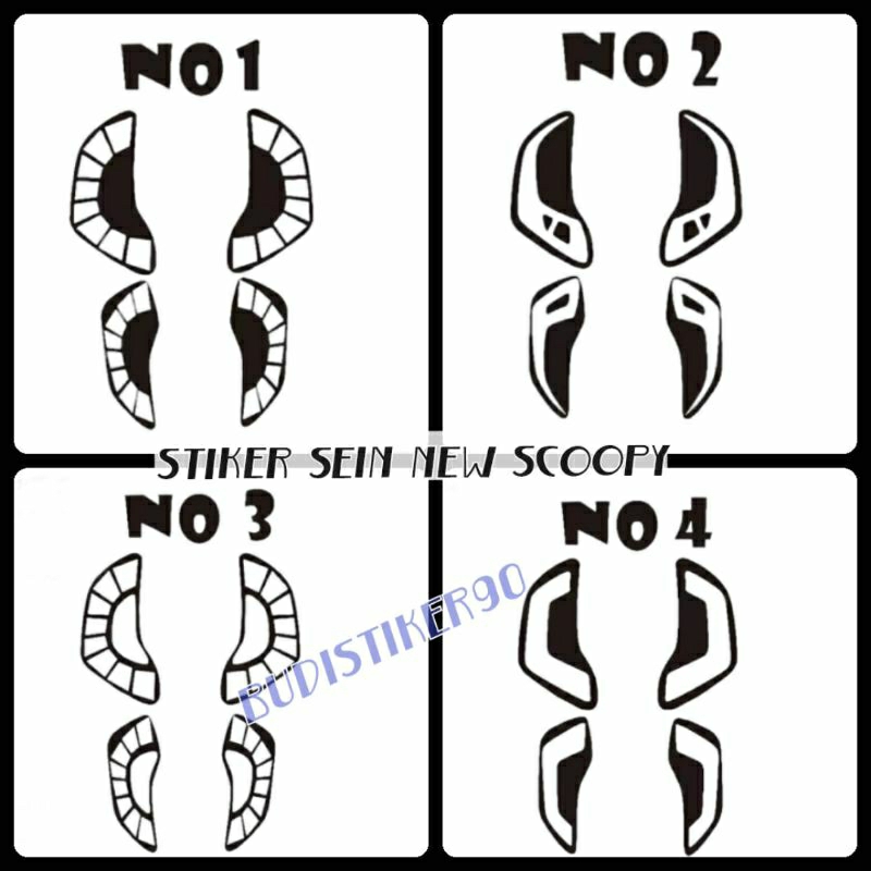 Stiker sein depan belakang new scoopy 2021-2023