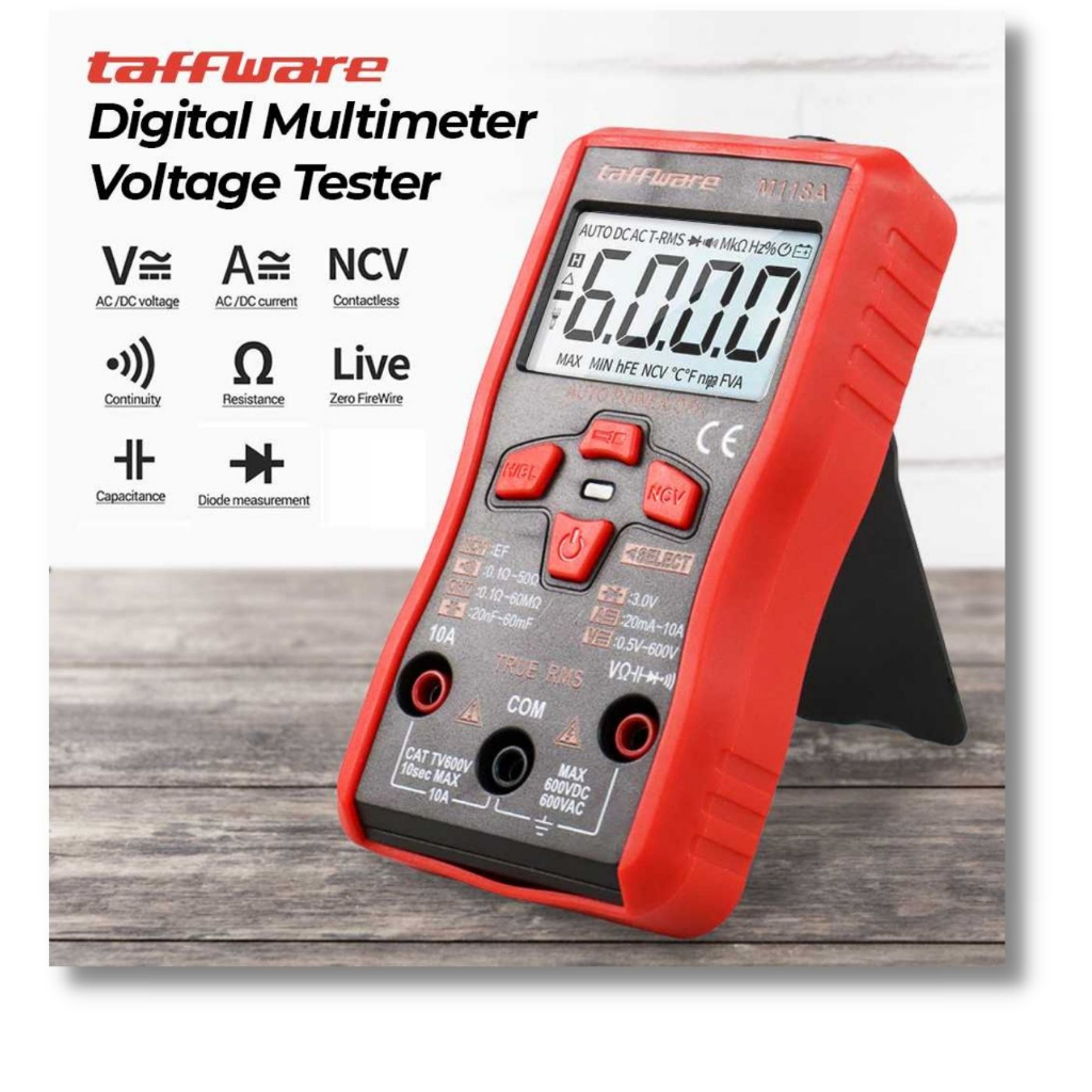 Taffware ANENG M118A Multimeter Digital Profesional untuk Pengukuran Tegangan