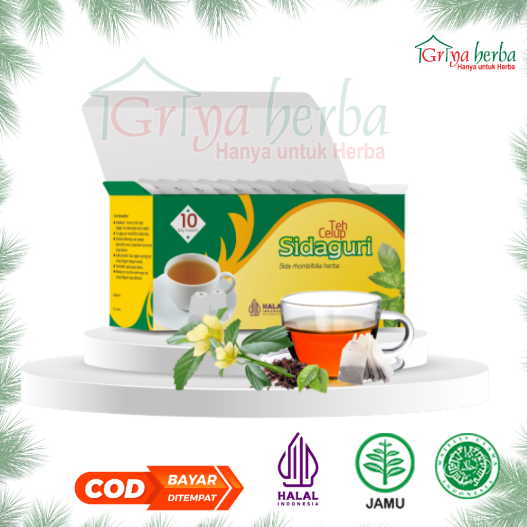 

Teh Sidaguri Teh untuk Asam Urat dan Kolesterol Tinggi Original Halal Isi 20 Kantung Celup Tea Bag Minuman Kesehatan Herbal