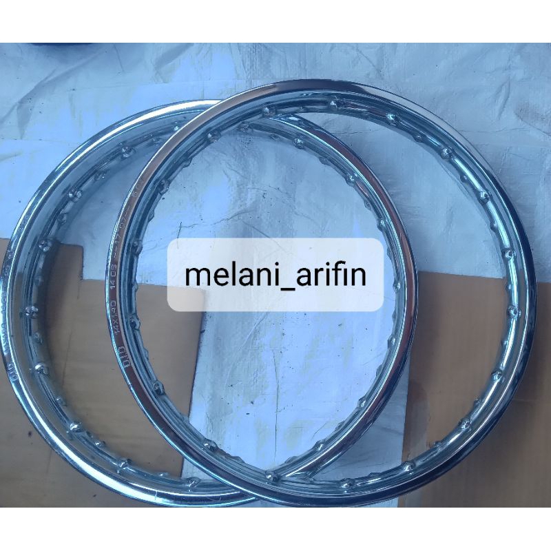 Velg sepasang ring 14 depan belakang mio original
