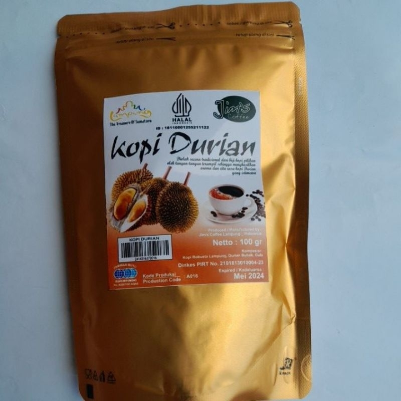 

kopi durian lampung 100gr,kopi bubuk asli kopi campuran bubuk DURIAN lampung