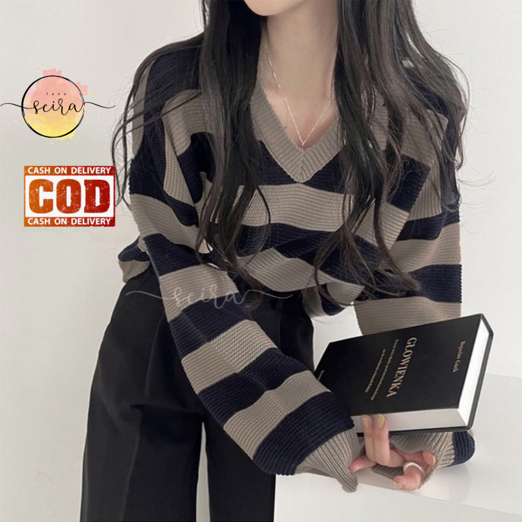 Zeta Knit Sweater Rajut Korea