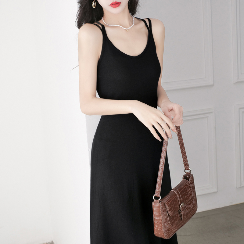 【Premium】Korean Slip Bodycon Midi Dress Casual 2107