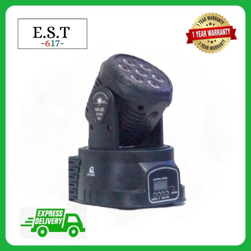 Mini moving head parled 7 x 10 watt full color 4in1 rgbw