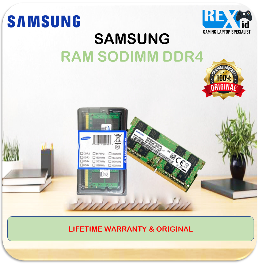 Ram SODIMM SAMSUNG 4GB/8GB/16GB DDR4 3200 GARANSI RESMI