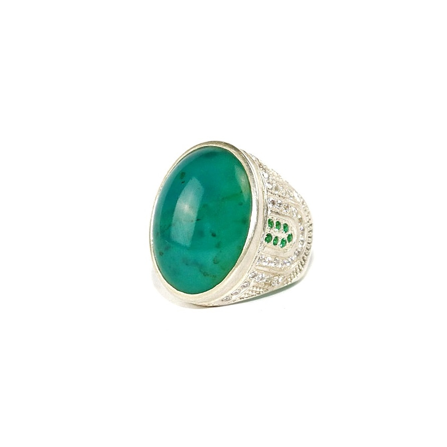 Natural Cincin Batu Akik Bacan Doko Majiko Ring Perak