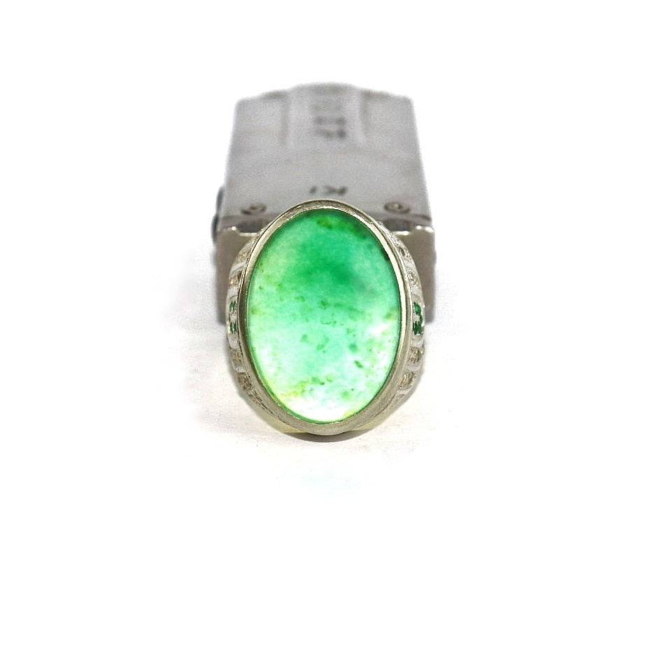 Natural Cincin Batu Akik Bacan Doko Majiko Ring Perak