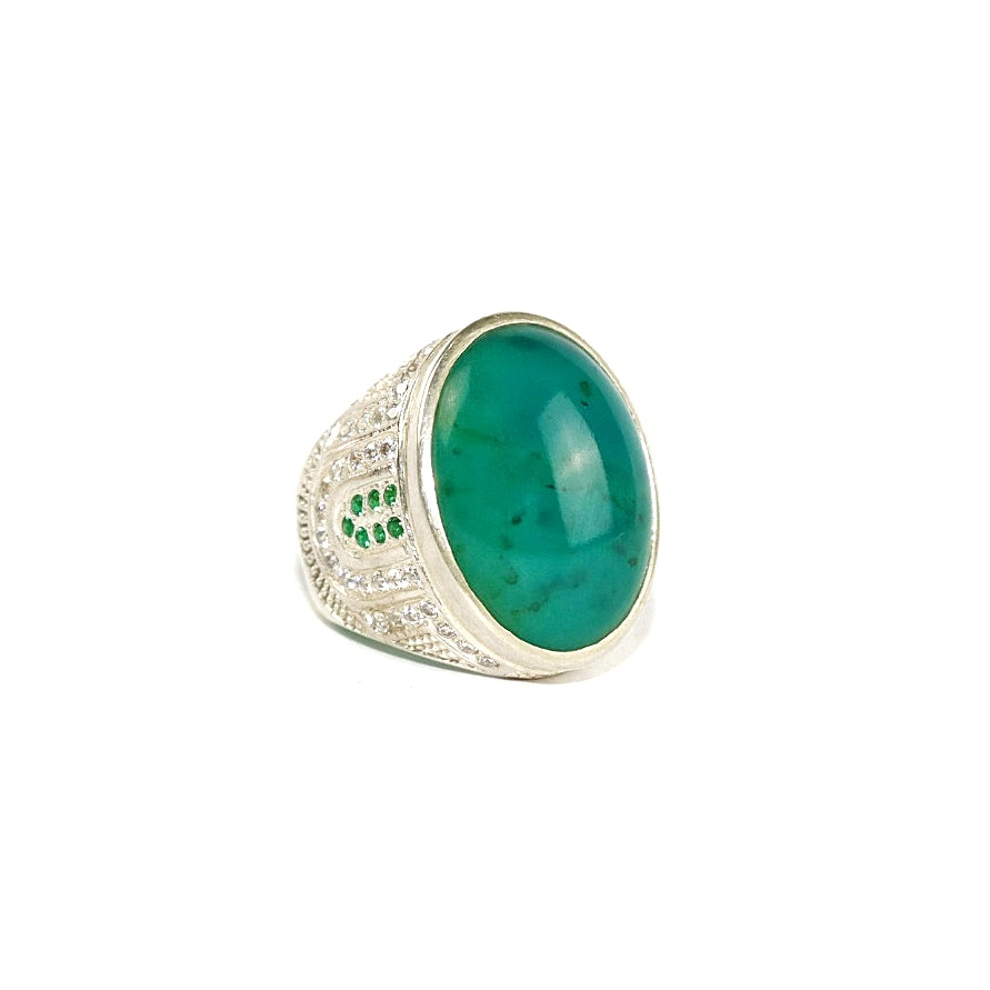 Natural Cincin Batu Akik Bacan Doko Majiko Ring Perak