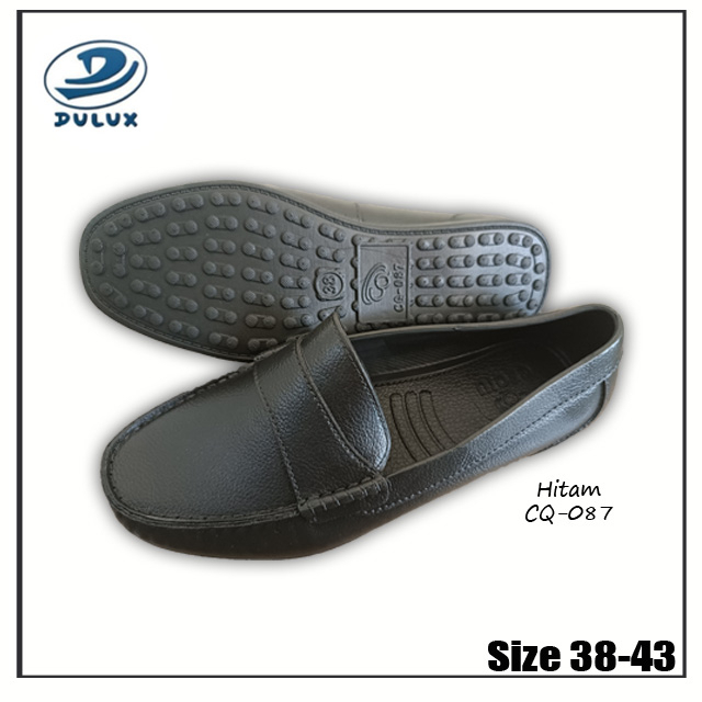 Dulux CQ-088 dan CQ-087 Sandal Selop 38-43 Hitam / Selop Bakpao Baim Karet Karet Laki-laki