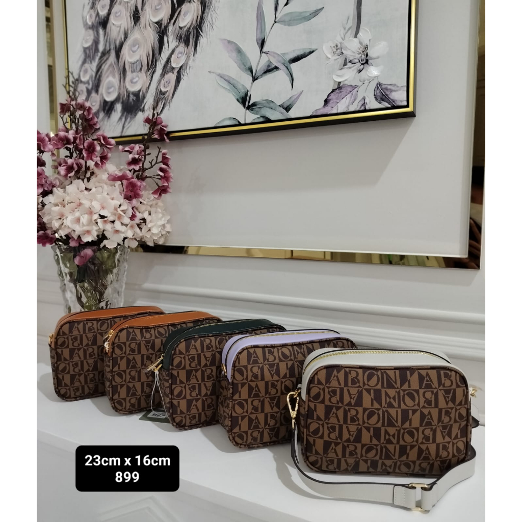 tas sling monogram bonia original