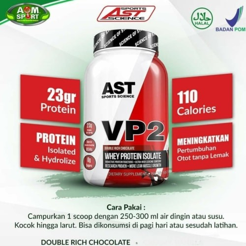 AST VP2 Hydrolyzed Whey Protein Isolate 2 Lbs Susu Protein Iso 2lb