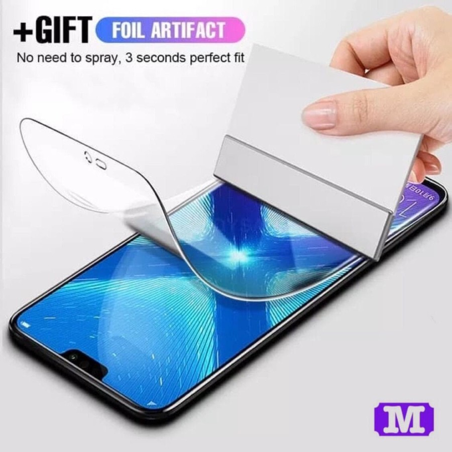 XIAOMI MI8 / MI8 LITE / MI8 SE ANTI GORES HYDROGEL CLEAR PLASTIK JELLY LENTUR DEPAN BELAKANG BENING MI 8