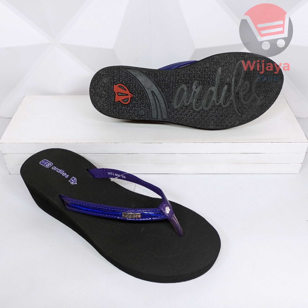 Ardiles VELMA Sandal Wedges Jepit Wanita Sendal Cewek Perempuan Berkualitas