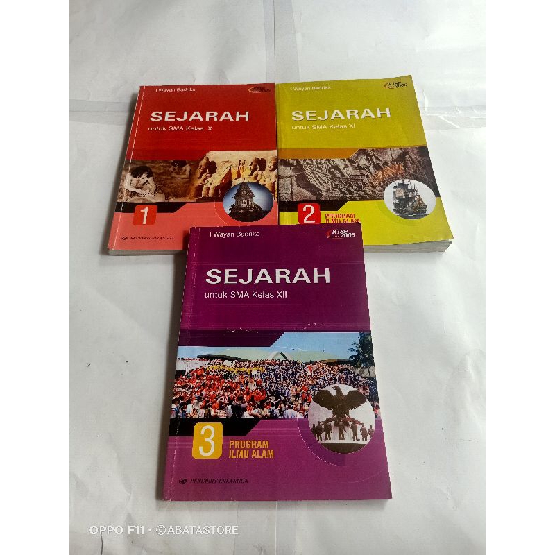 BUKU SEJARAH SMA KLS X XI XII KTSP 2006 IPA I WAYAN BADRIKA