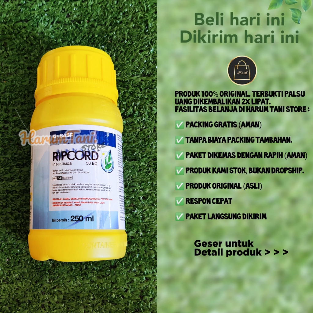 Ripcord® 50 EC (Botol 100 ml, 250ml,500ml) ORIGINAL | Racun hama UlaT