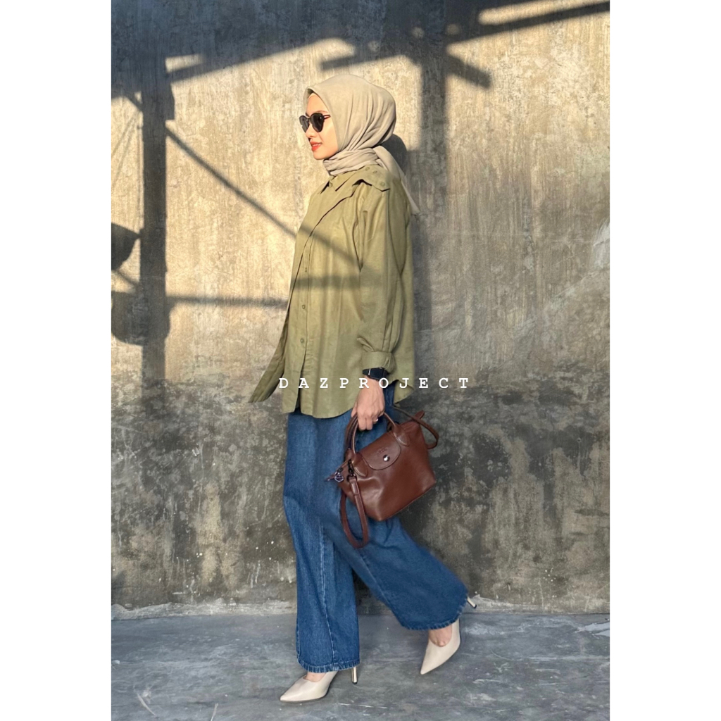 Lexa Rami Shirt Kemeja Rami polos LD 120 Kemeja polos linen rami by dazproject
