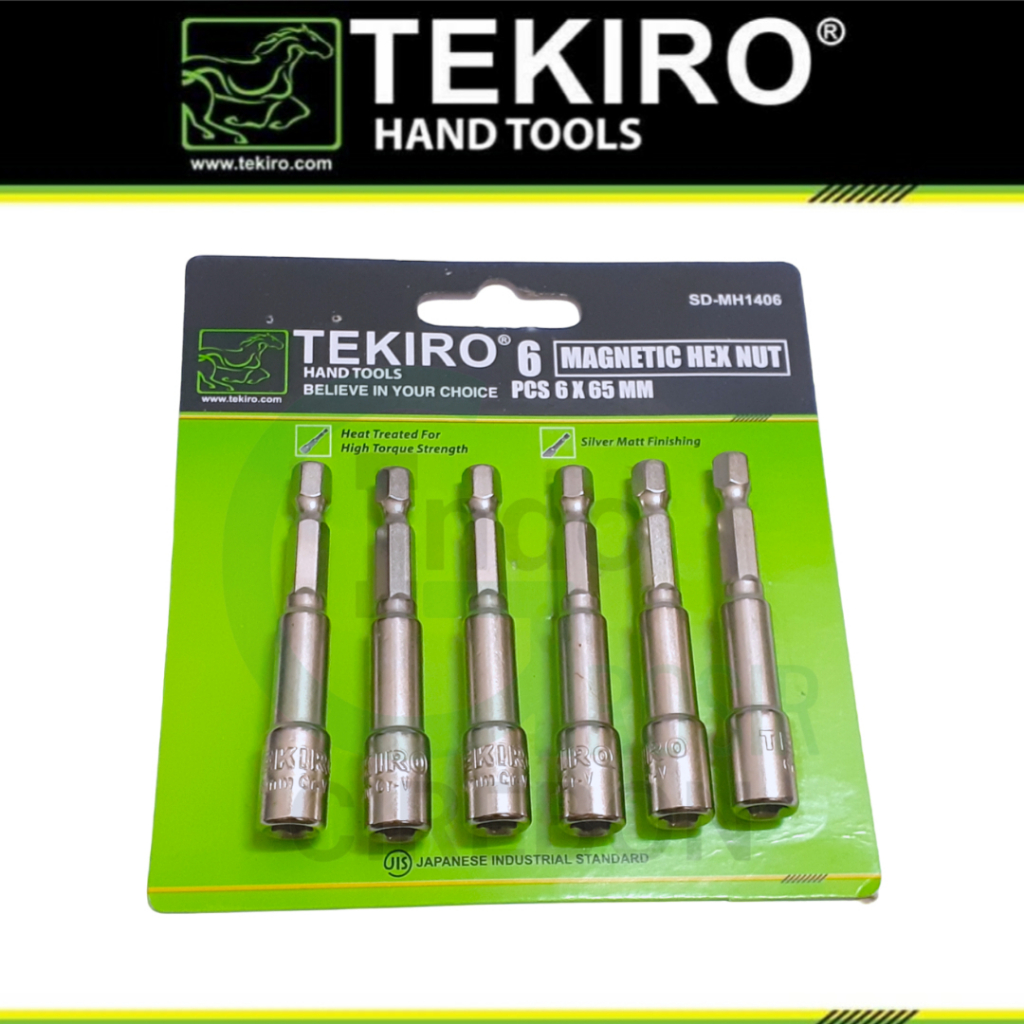 [ 1 pcs ] TEKIRO Magnetic Hex Nut 6x65mm Mata Rofing Roofing Baut Baja Ringan