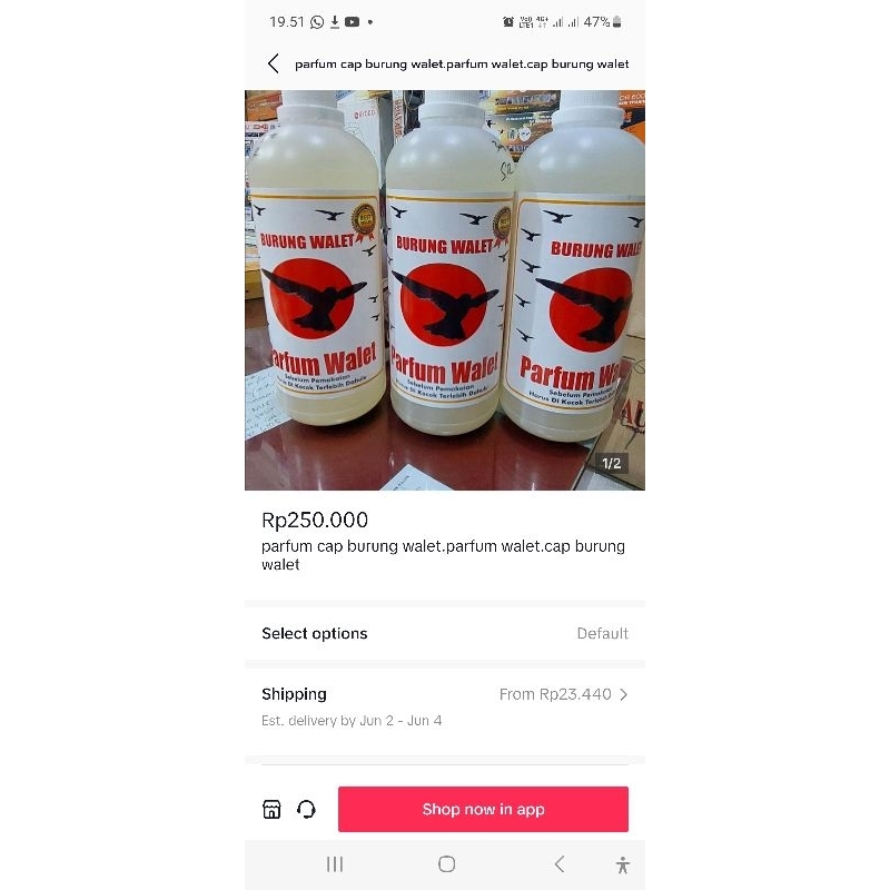 farfum walet.parfum cap burung walet