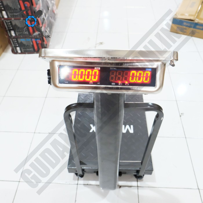 Timbangan Duduk Digital Rail Kapasitas 100Kg TD100 MATRIX / Timbangan Digital Scale Double Display 100 Kg TD 100 MATRIX