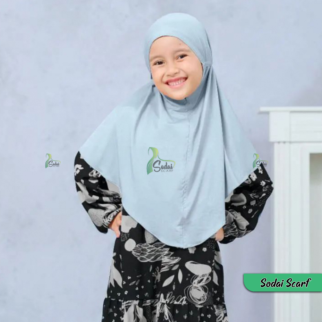 Hijab Bergo Maryam Tali Jersey Remaja 5 - 13 Th