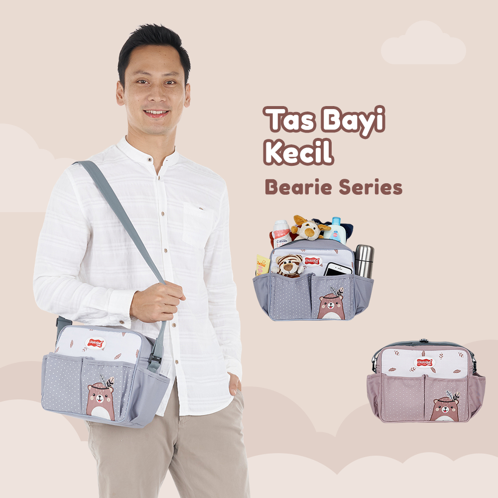 Tas Bayi Kecil / Tas Perlengkapan Bayi / Nappy Bag Ukuran Kecil Bearie Series -DGT7313 Dialogue Baby