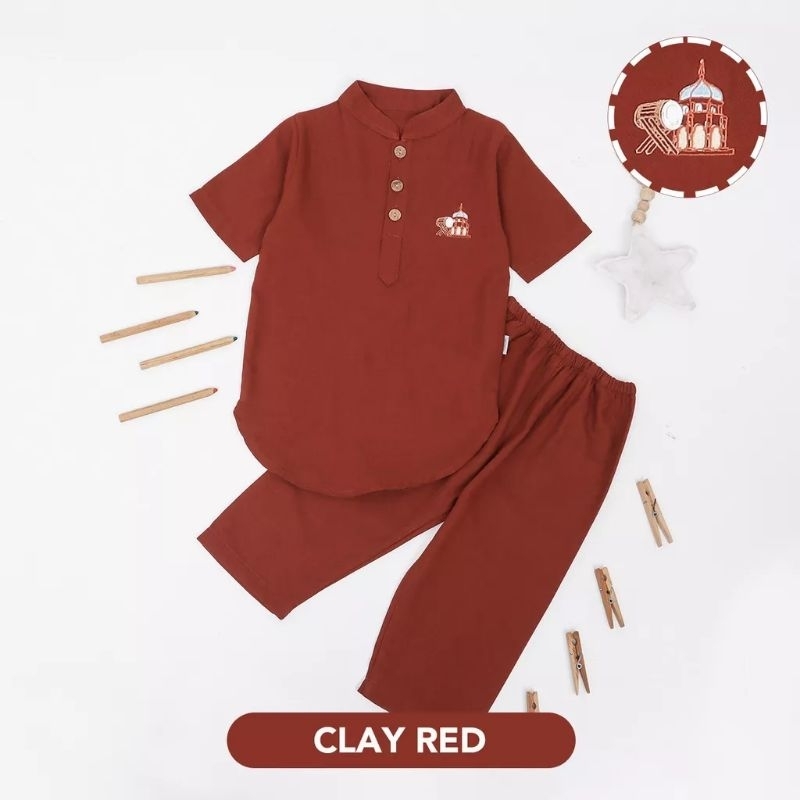 Baju Koko anak setelan Koko anak bordir elegan usia 1-10 tahun