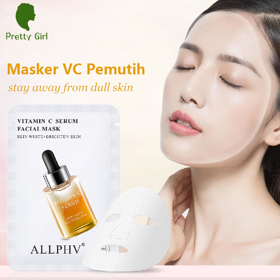 【asli】Allphv Sheet Masker Wajah Retinol/Hyaluronic Acid/Vitamin C/Rose Wajah Serum  Essence Mask Whitening Moisturizing SKIN CARE MASK MASKER SHEET Collagen Soothing Pemutih Pelembab Acne Removal Anti Aging Kerut  Masker Wajah 1pcs