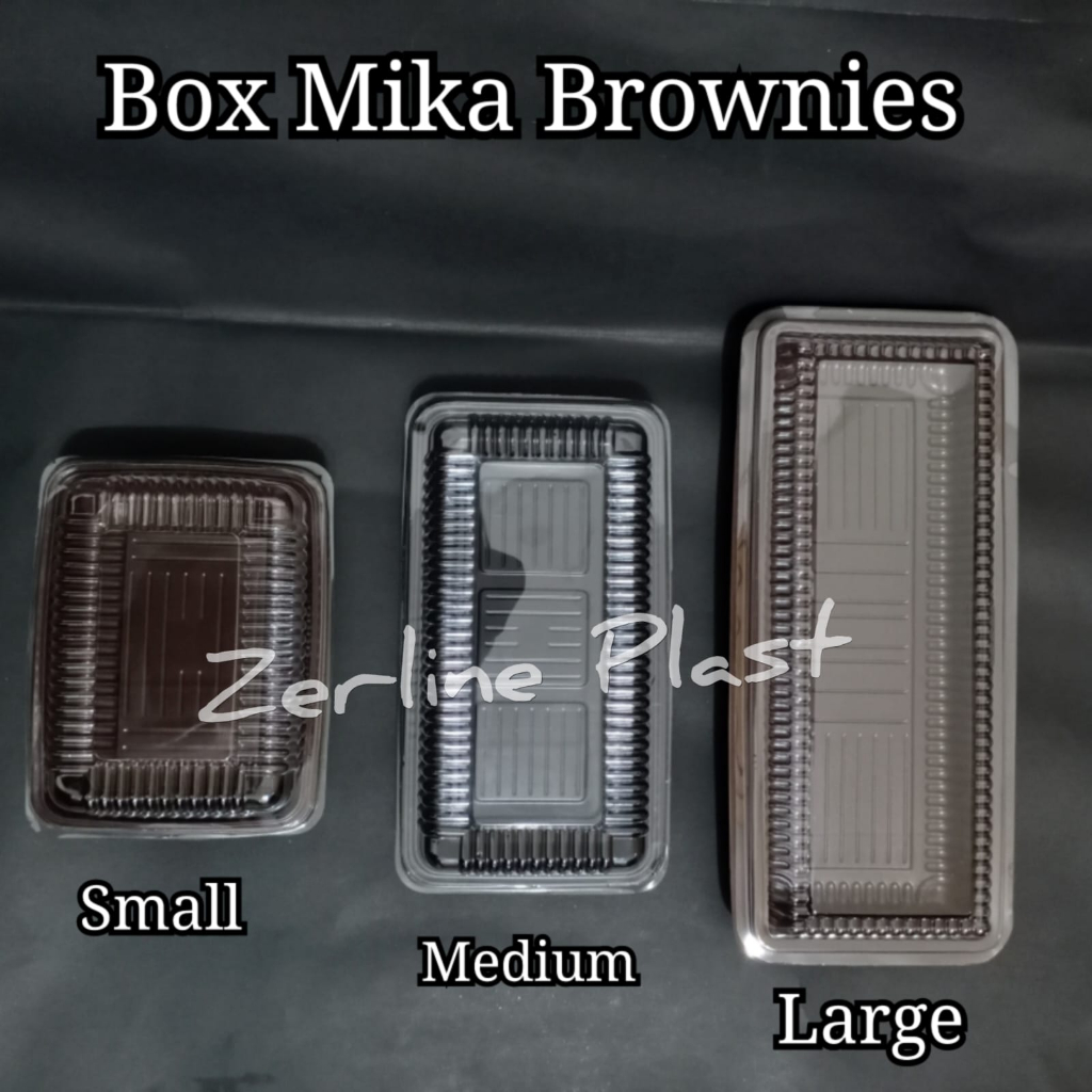 Mika BROWNIES (S, M, L) - Mika Tray Brownies @50pcs