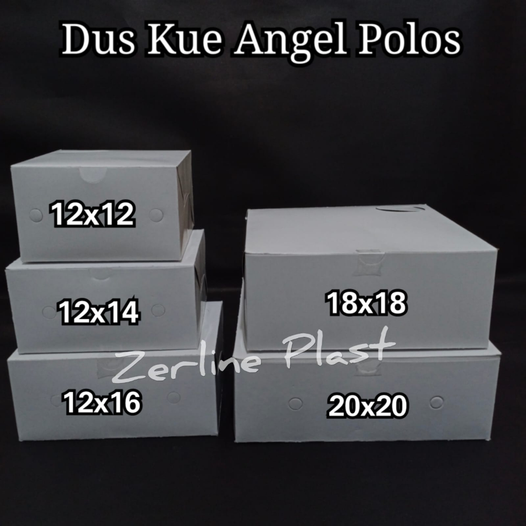 Dus Kue GS ANGEL POLOS - Box Kue Makanan/Snack @100pcs