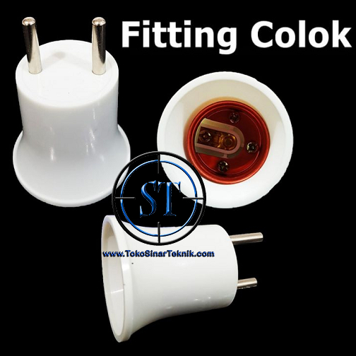 Fitting Colok Lampu Universal PVC Tebal Bagus Awet Tahan Lama