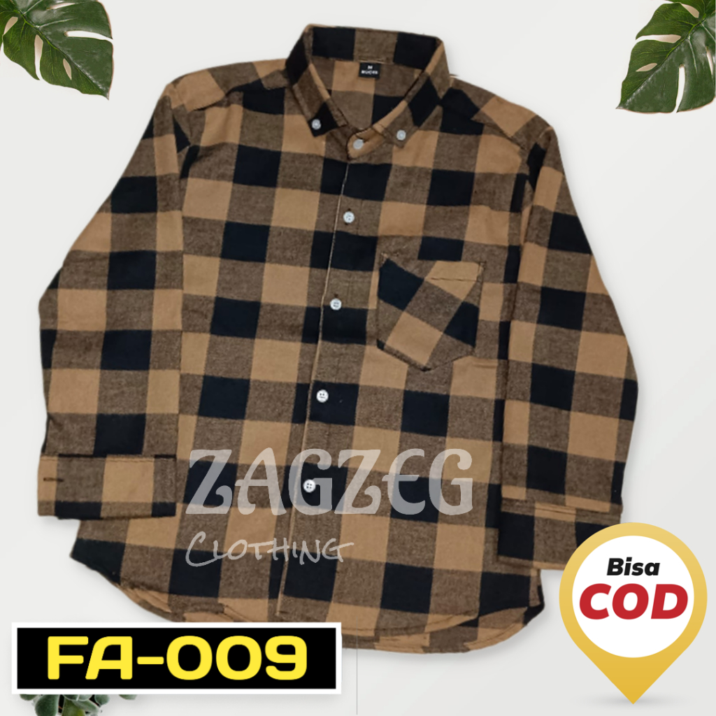 Zagzeg Clothing Kemeja Anak Lengan Panjang Flanel Flannel Kotak Kotak Laki Laki Cowok Usia Umur 7 8 9 10 11 12 tahun Bisa Couple