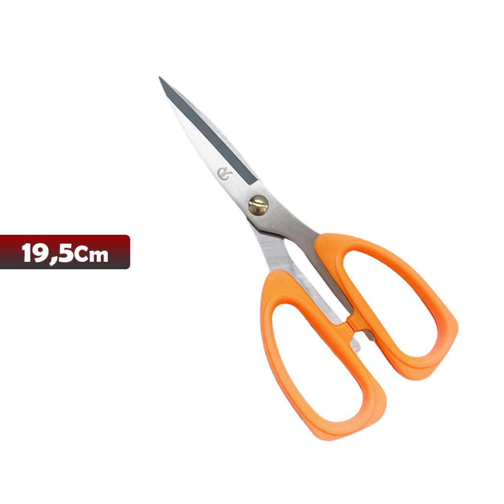 GUNTING  YOSINOGAWA Scissor-19.5CM WARNA ORANGE- YOSINOGAWA