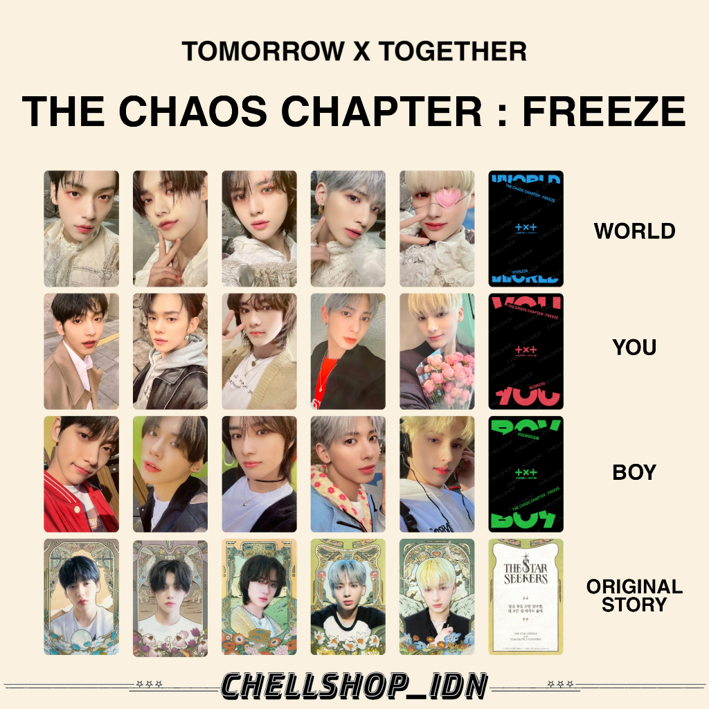 PHOTOCARD THE CHAOS CHAPTER FREEZE