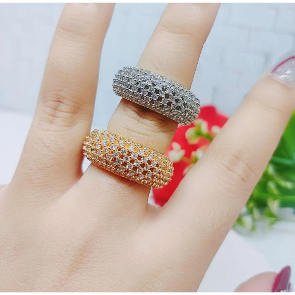 Cincin Xuping Mata Full Lapis Emas Perhiasan Fashion R130