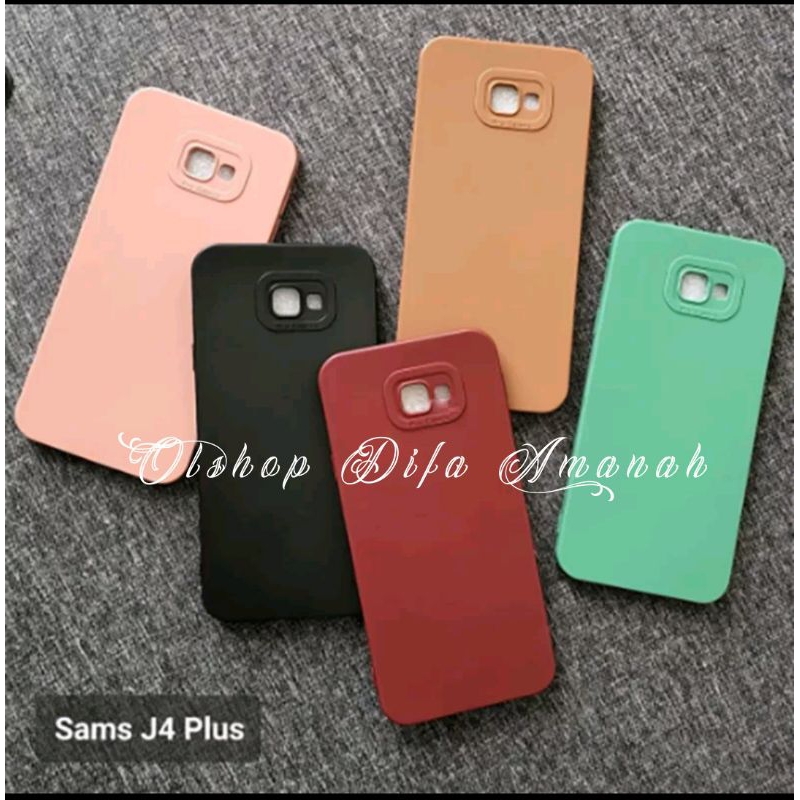 CASE SAMSUNG J4 J4+ SOFCHSAE SLIKON CASING PRO CAMERA MACARON OA