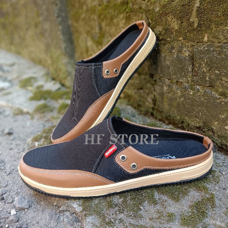 Sepatu Pria Casual Slip On/Sepatu Sendal Sepatu Slop Pria Bustong