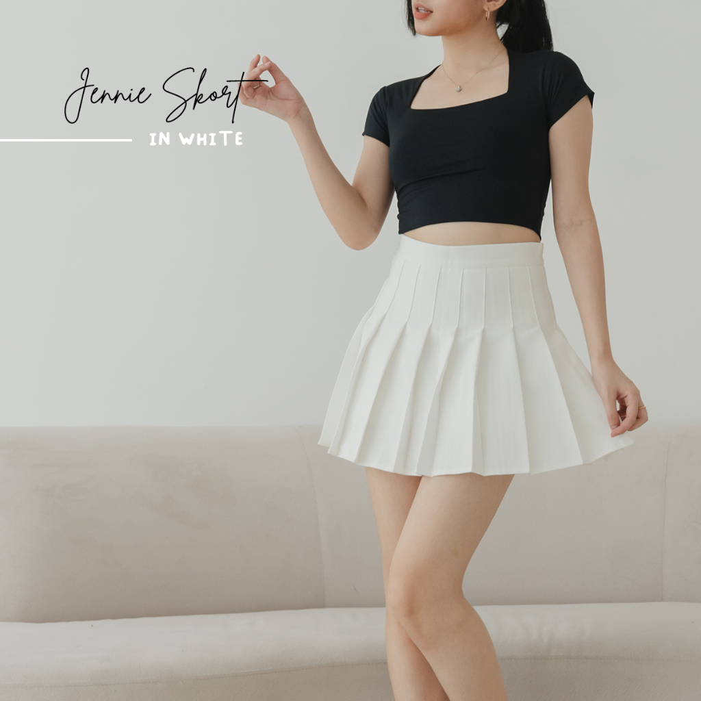 [DEAROLIN] Jennie Skort | Tennis Skort Celana Rok Wanita Highwaist Skort Tennis Wanita