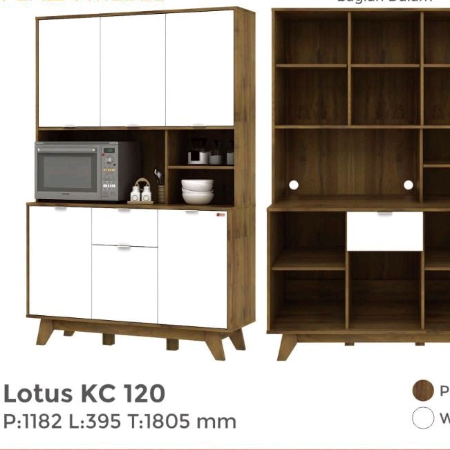 LEMARI SAYUR MINIMALIS LEMARI MAKANAN MODERN LEMARI SAYUR LOTUS KC 120
