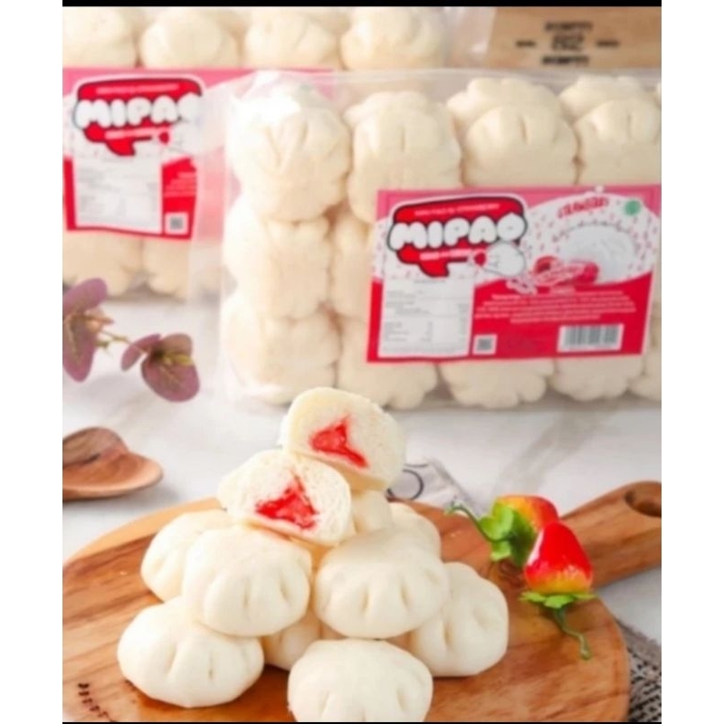 MIPAO ISI 30 BIJI / BAKPAO FROZEN / BAKPAO MINI/ BAKPAO ISI STRAWBERRY