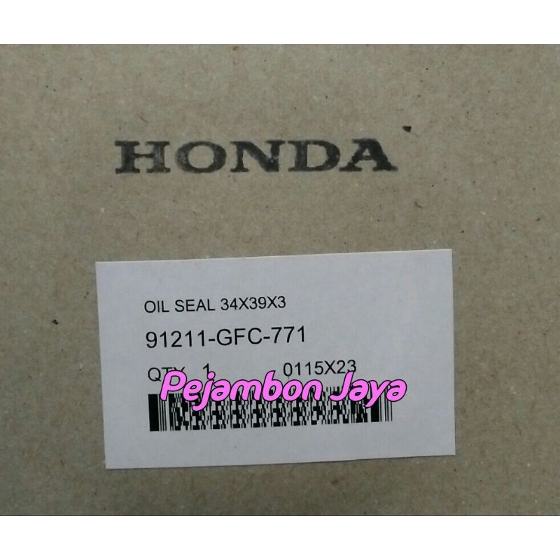91211GFC771 OIL SEAL 34X39X3