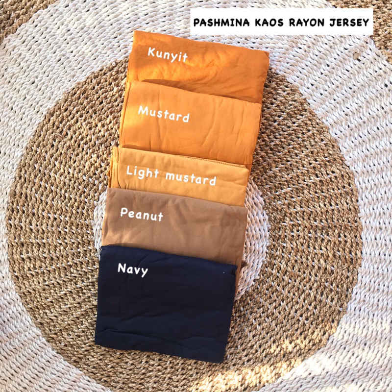 PASHMINA KAOS RAYON JERSEY/PASHMINA TURKEY