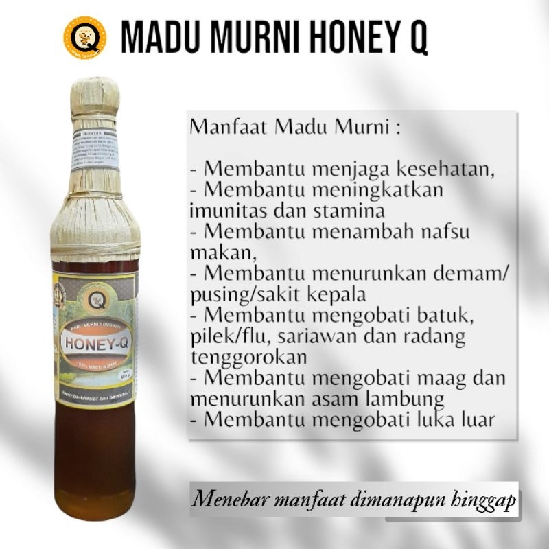 

MADU ASLI / MADU HUTAN / MADU SUMBAWA / MADU MURNI HONEY Q 575 Gram