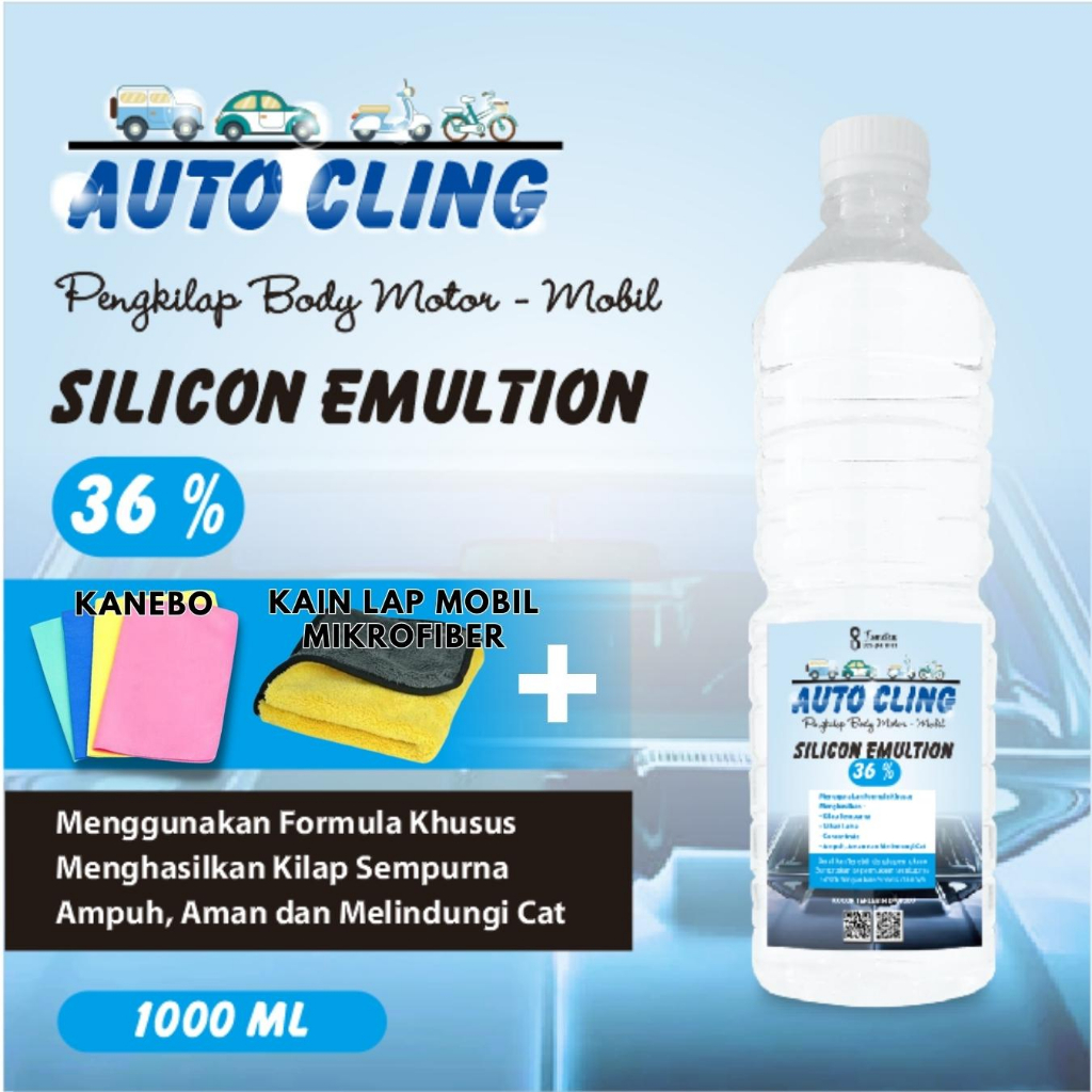 Silicon Emultion 36% Pengkilap Body Motor Mobil Dan Mobil Kemasan 1 LiterPet